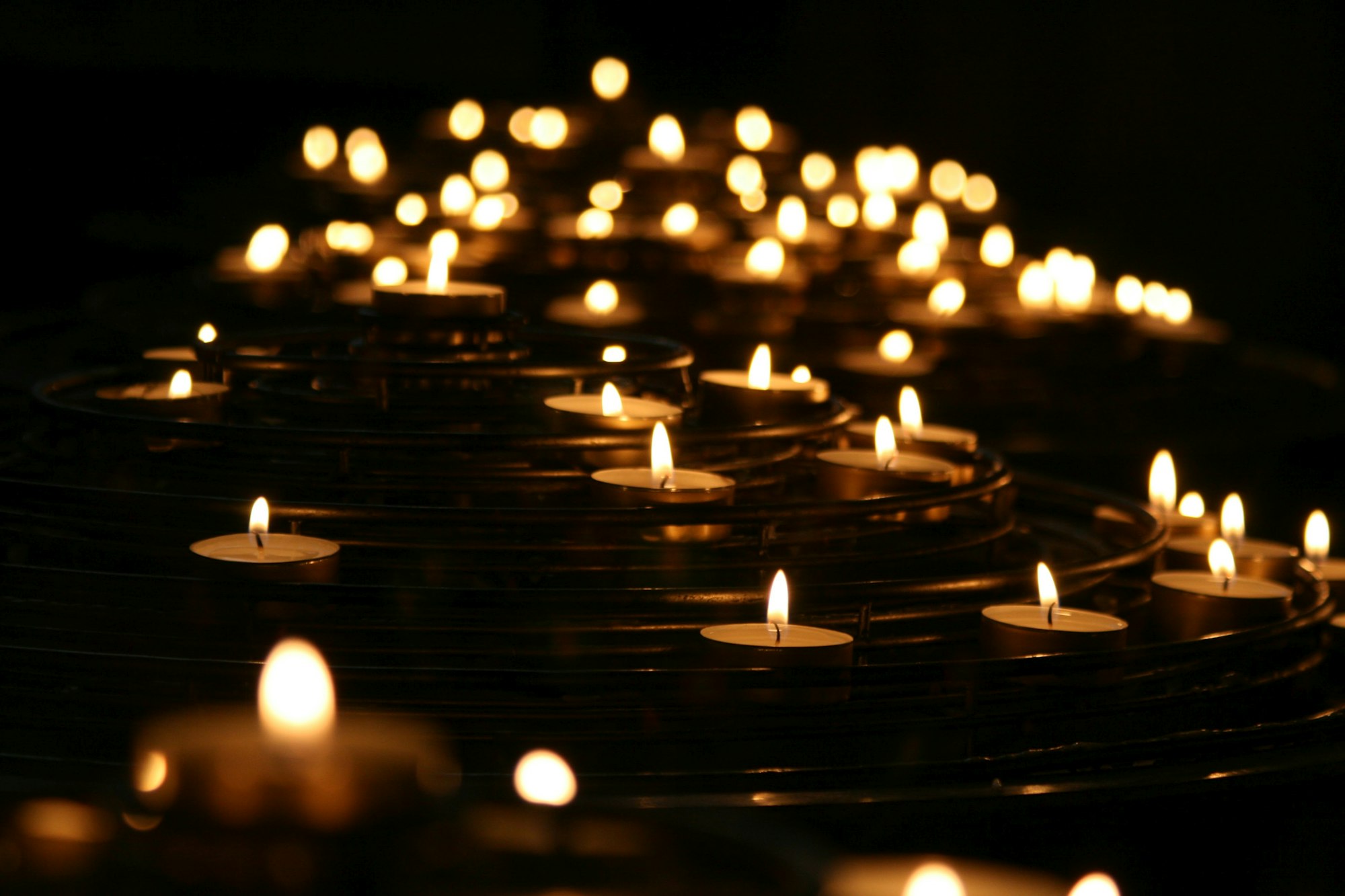 Candlelit wedding evening